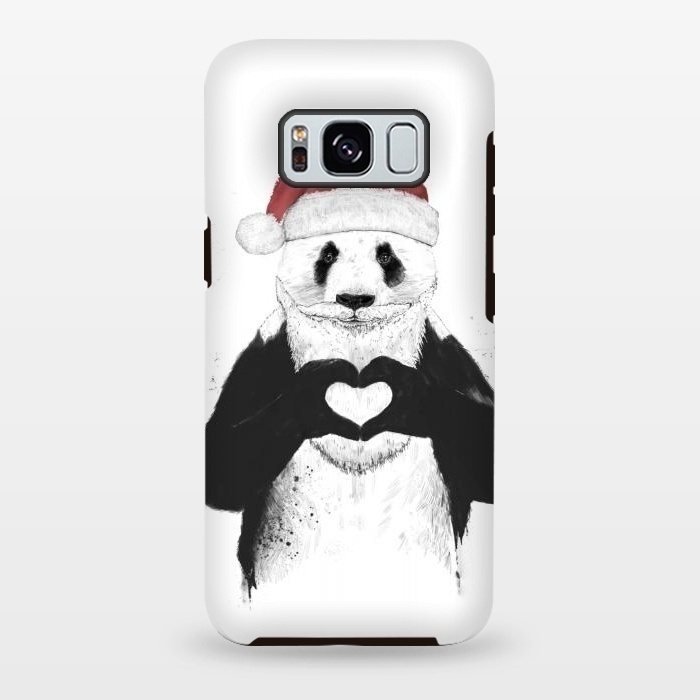 Galaxy S8 plus StrongFit Santa panda by Balazs Solti