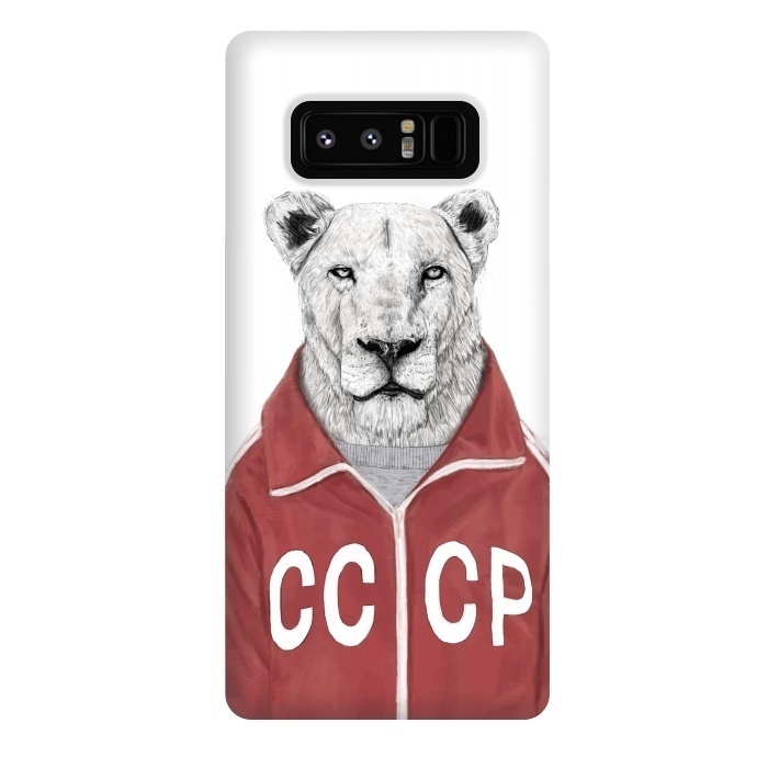 Galaxy Note 8 StrongFit Soviet lion by Balazs Solti