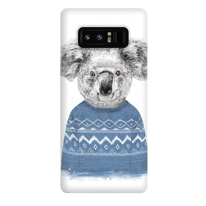 Galaxy Note 8 StrongFit Winter koala by Balazs Solti