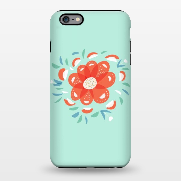 iPhone 6/6s plus StrongFit Whimsical Decorative Red Flower by Boriana Giormova