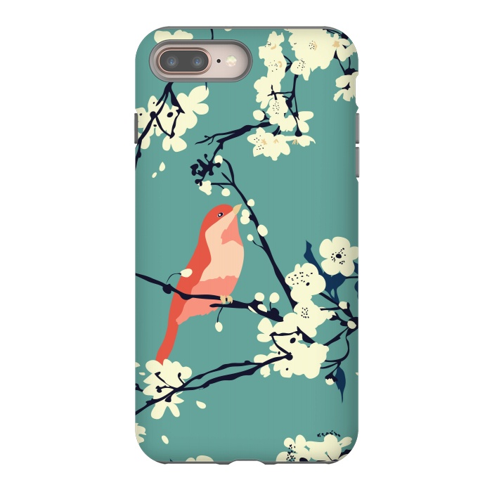 iPhone 7 plus StrongFit Bird and Blossom by Zoe Charlotte