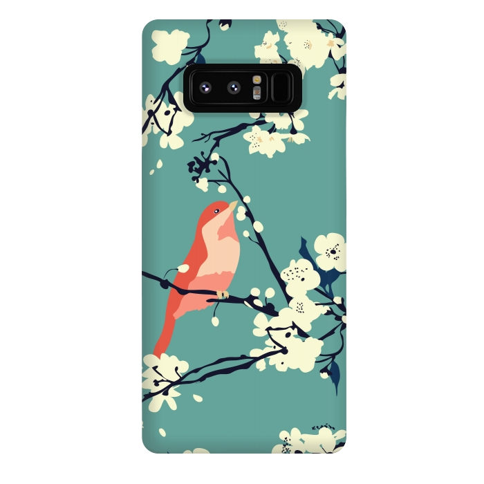 Galaxy Note 8 StrongFit Bird and Blossom by Zoe Charlotte