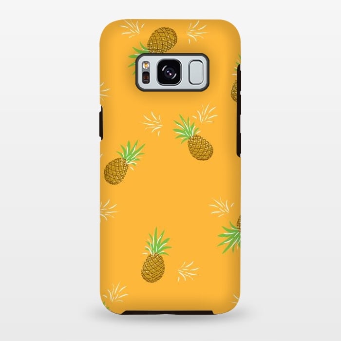 Galaxy S8 plus StrongFit Pineapples in Mango by Zoe Charlotte