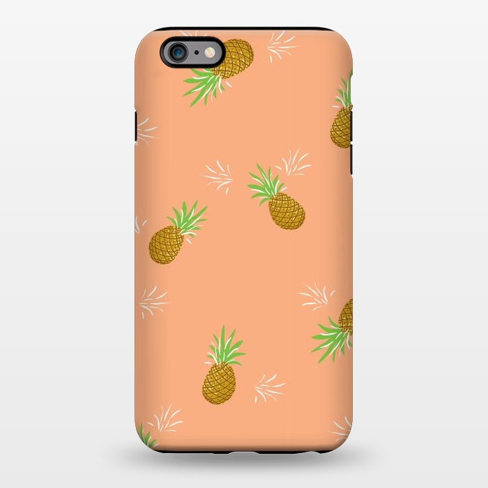 iPhone 6/6s plus StrongFit Pineapples in Guava by Zoe Charlotte