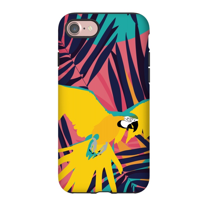 iPhone 7 StrongFit Tropical Macaw by Zoe Charlotte