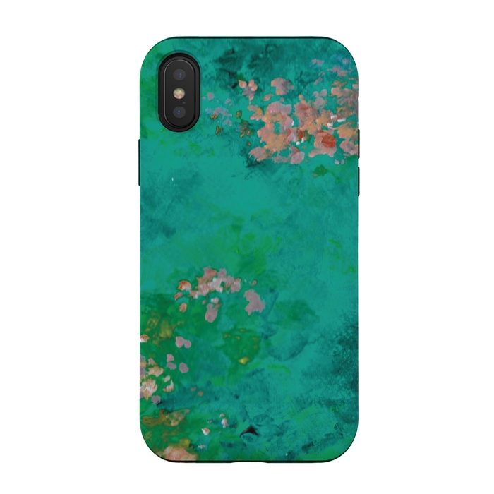 iPhone Xs / X StrongFit Impressionist Lake by Zoe Charlotte
