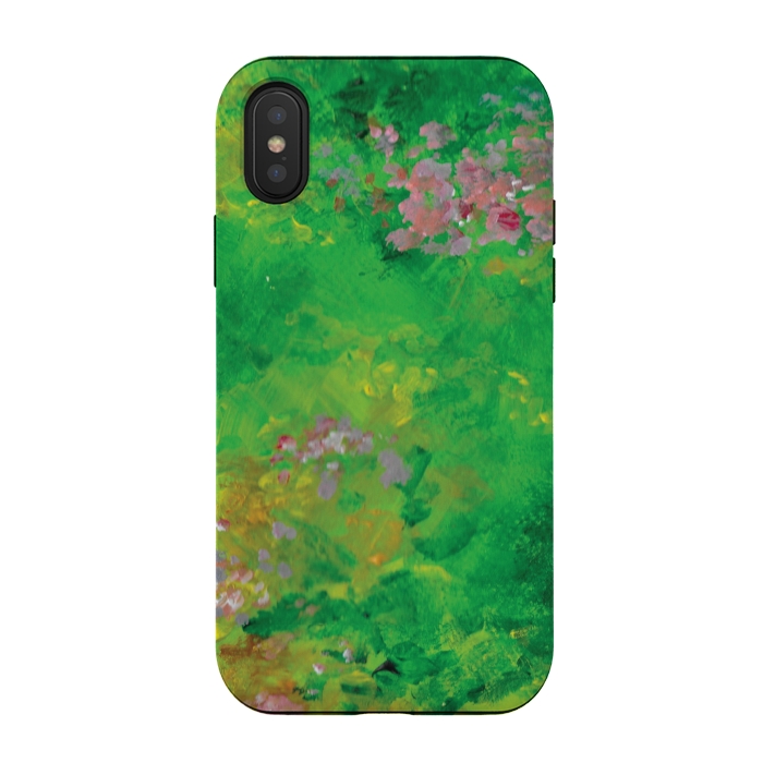 iPhone Xs / X StrongFit Impressionist Meadow by Zoe Charlotte