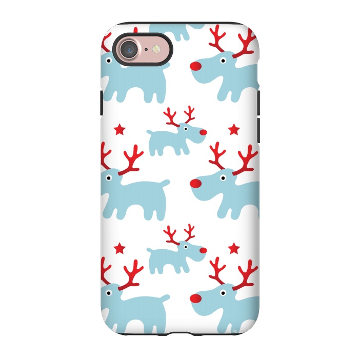 iPhone 7 StrongFit Cute Reindeers by Martina