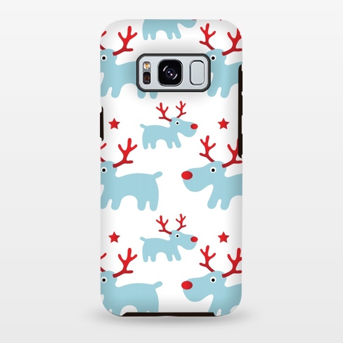 Galaxy S8 plus StrongFit Cute Reindeers by Martina