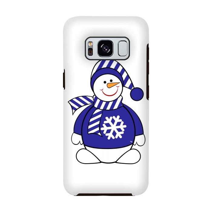 Galaxy S8 StrongFit Cute snowman by Martina