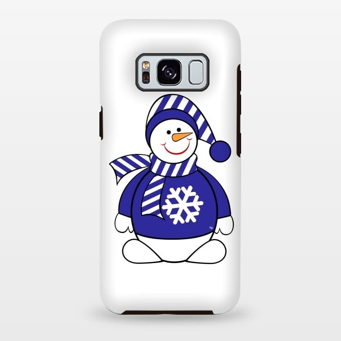 Galaxy S8 plus StrongFit Cute snowman by Martina