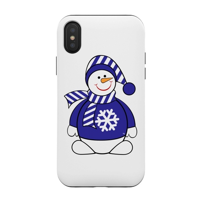 iPhone Xs / X StrongFit Cute snowman by Martina