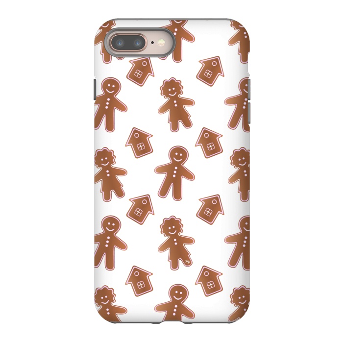 iPhone 7 plus StrongFit Gingerbread people by Martina