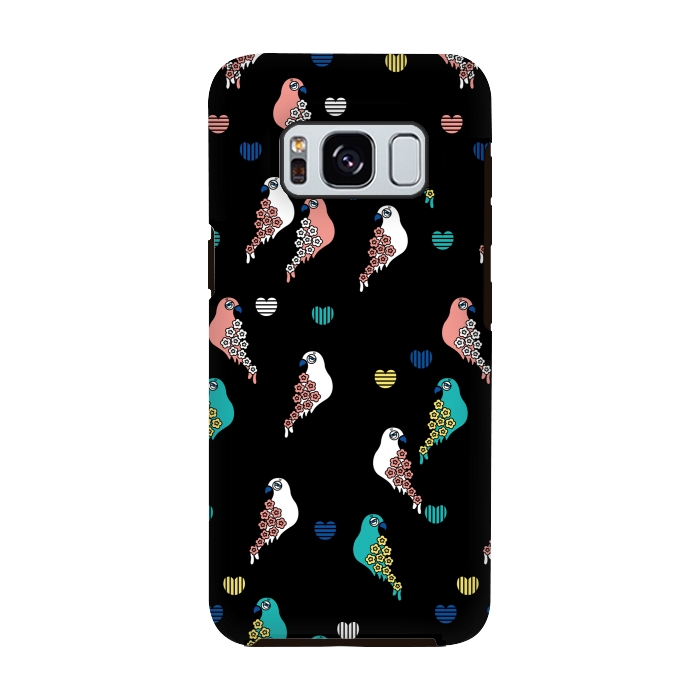 Galaxy S8 StrongFit CUTIE BIRDS by Michael Cheung