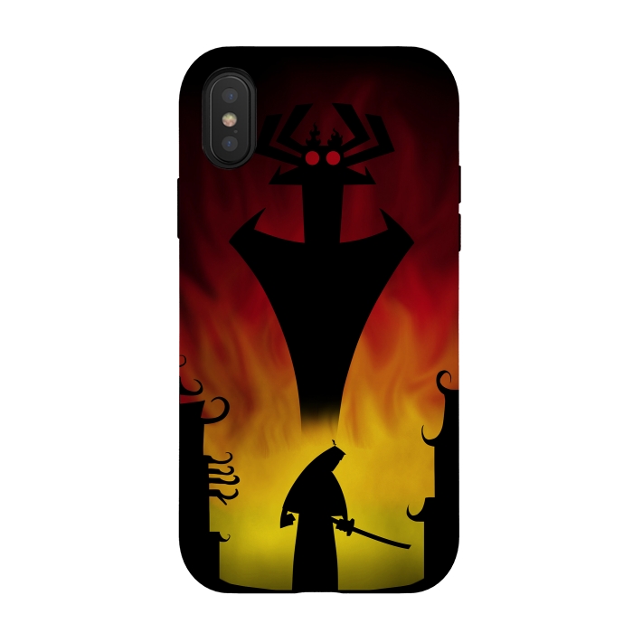 iPhone Xs / X StrongFit Fighting the Darkness by Denis Orio Ibañez