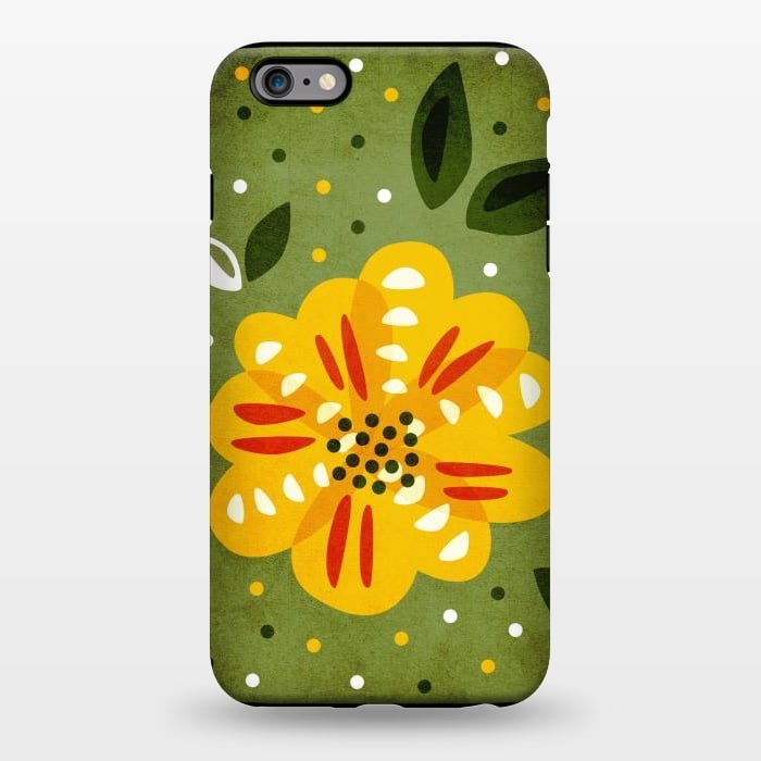 iPhone 6/6s plus StrongFit Abstract Yellow Spring Flower by Boriana Giormova