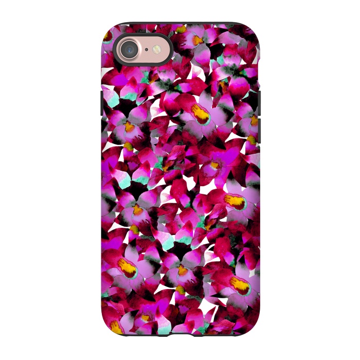 iPhone 7 StrongFit Pink Floral by Amaya Brydon
