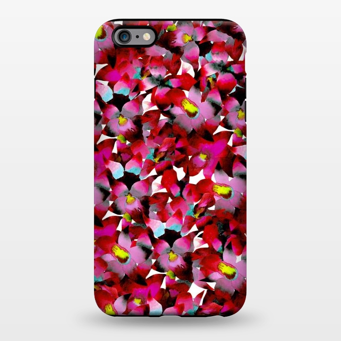iPhone 6/6s plus StrongFit Red Floral by Amaya Brydon