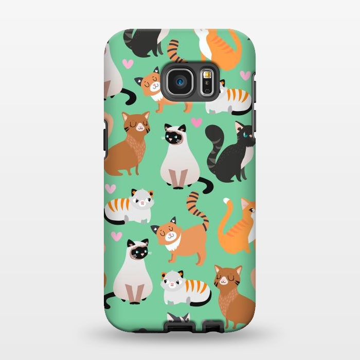 Galaxy S7 EDGE StrongFit Cats cats cats by Maria Jose Da Luz