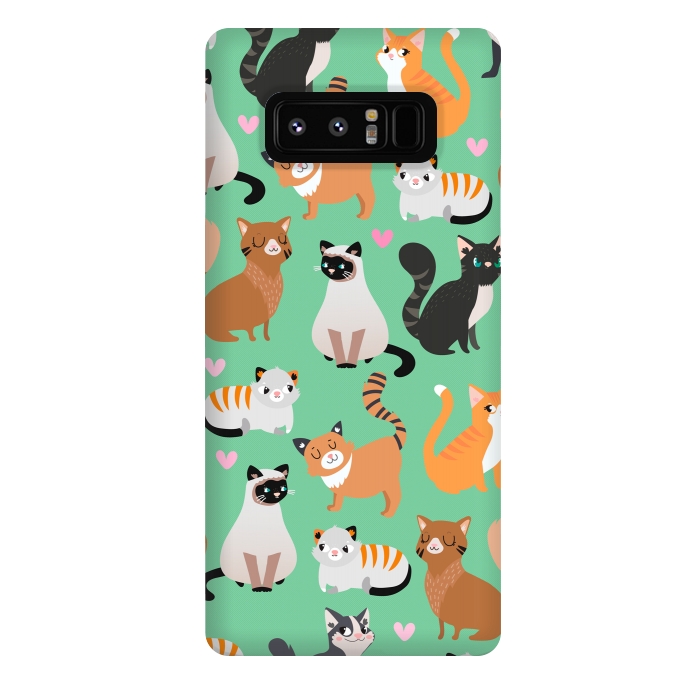 Galaxy Note 8 StrongFit Cats cats cats by Maria Jose Da Luz