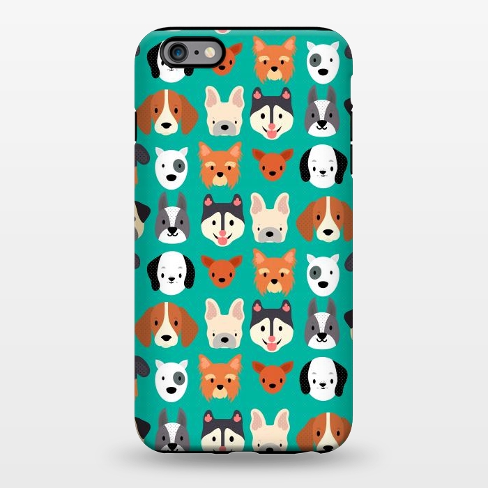 iPhone 6/6s plus StrongFit Dog faces pattern by Maria Jose Da Luz
