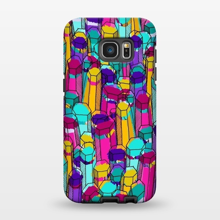 Galaxy S7 EDGE StrongFit Rock of colours 3 by Steve Wade (Swade)