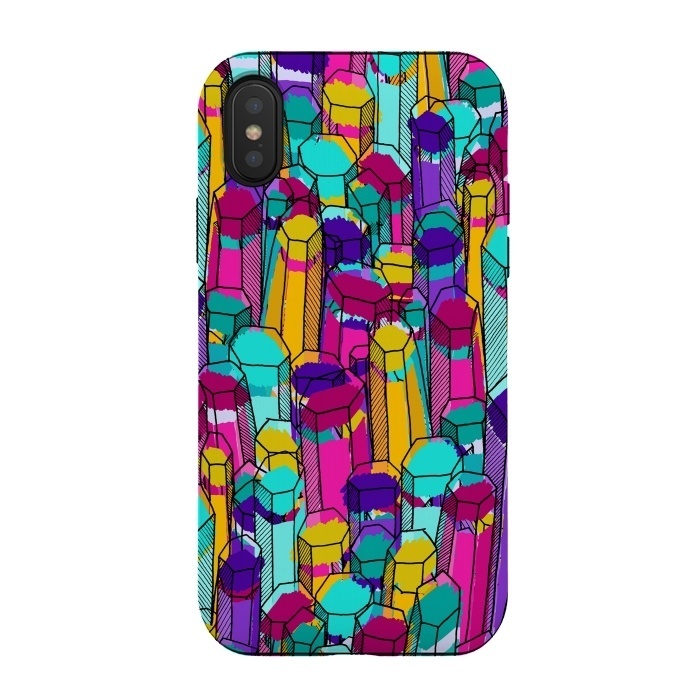 iPhone Xs / X StrongFit Rock of colours 3 by Steve Wade (Swade)