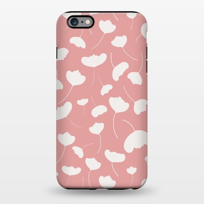 iPhone 6/6s plus StrongFit Fan Flowers on Pink by Paula Ohreen