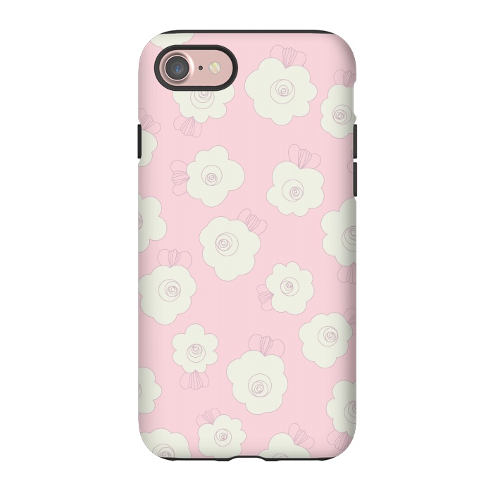 iPhone 7 StrongFit Fluffy Flowers by Paula Ohreen