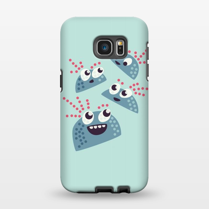 Galaxy S7 EDGE StrongFit Kawaii Cute Cartoon Candy Friends by Boriana Giormova