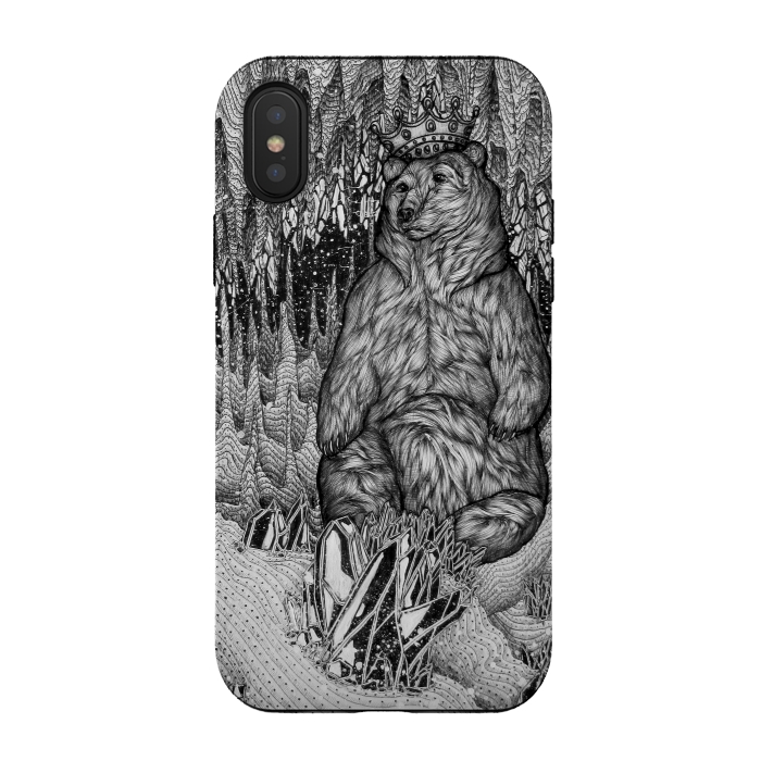 iPhone Xs / X StrongFit Cave of the Bear King by ECMazur 