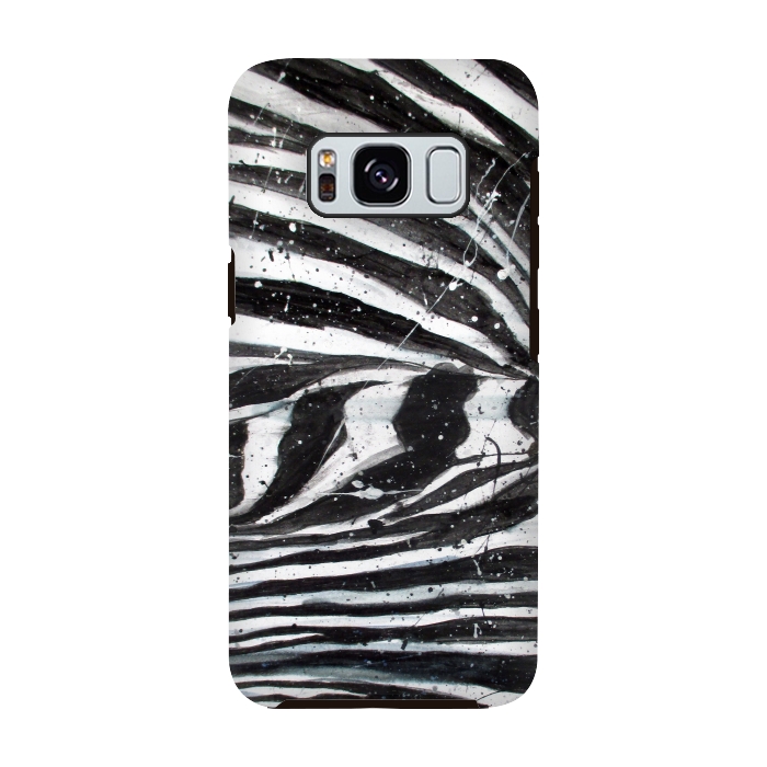 Galaxy S8 StrongFit Zebra Stripes by ECMazur 