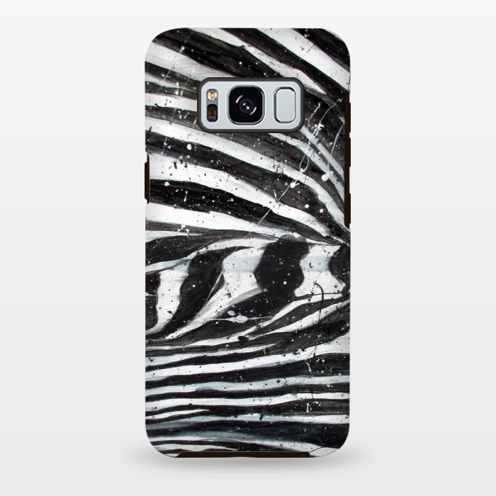Galaxy S8 plus StrongFit Zebra Stripes by ECMazur 
