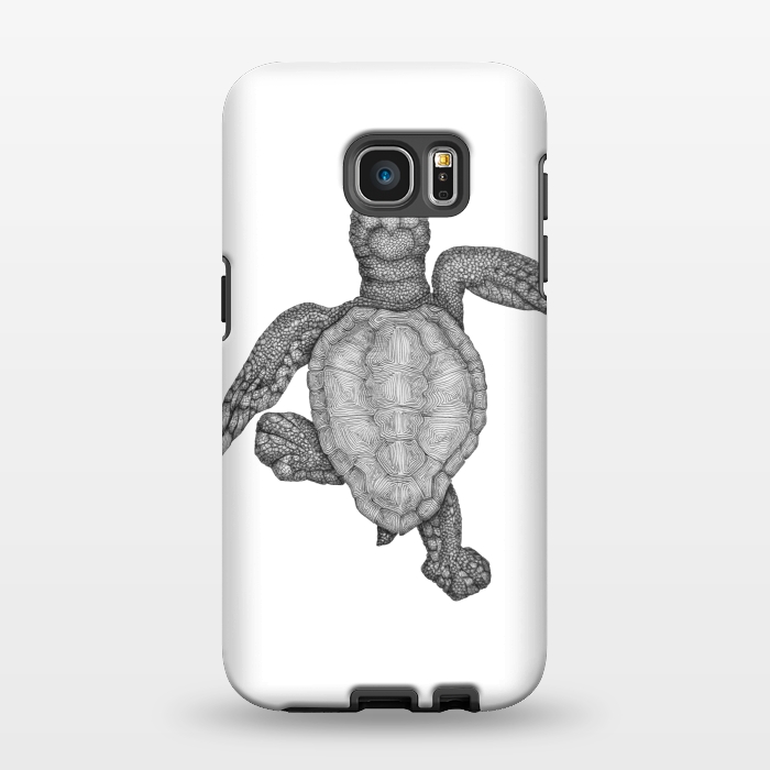 Galaxy S7 EDGE StrongFit Baby Sea Turtle by ECMazur 