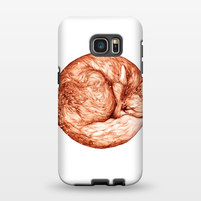 Galaxy S7 EDGE StrongFit Fox and Snow by ECMazur 