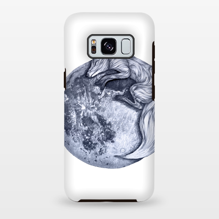 Galaxy S8 plus StrongFit Fox and Moon by ECMazur 