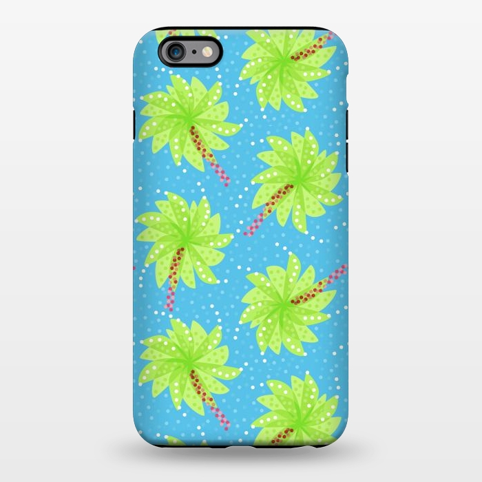 iPhone 6/6s plus StrongFit Abstract Flower-like Palm Trees Pattern by Boriana Giormova
