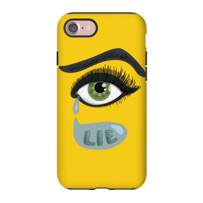 iPhone 7 StrongFit Green Lying Eye With Teardrop by Boriana Giormova