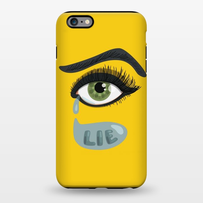 iPhone 6/6s plus StrongFit Green Lying Eye With Teardrop by Boriana Giormova