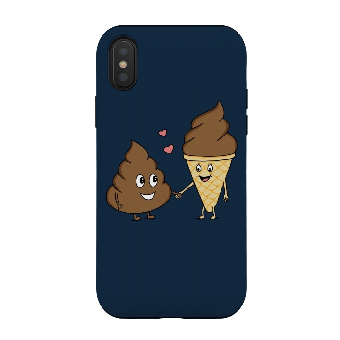 iPhone Xs / X StrongFit True love Blue by Coffee Man