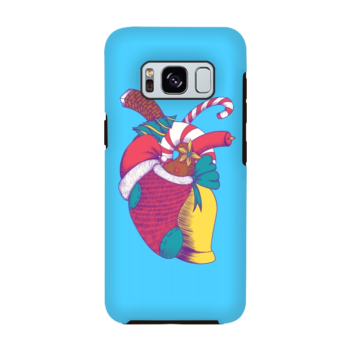 Galaxy S8 StrongFit Christmas Heart by Ranggasme