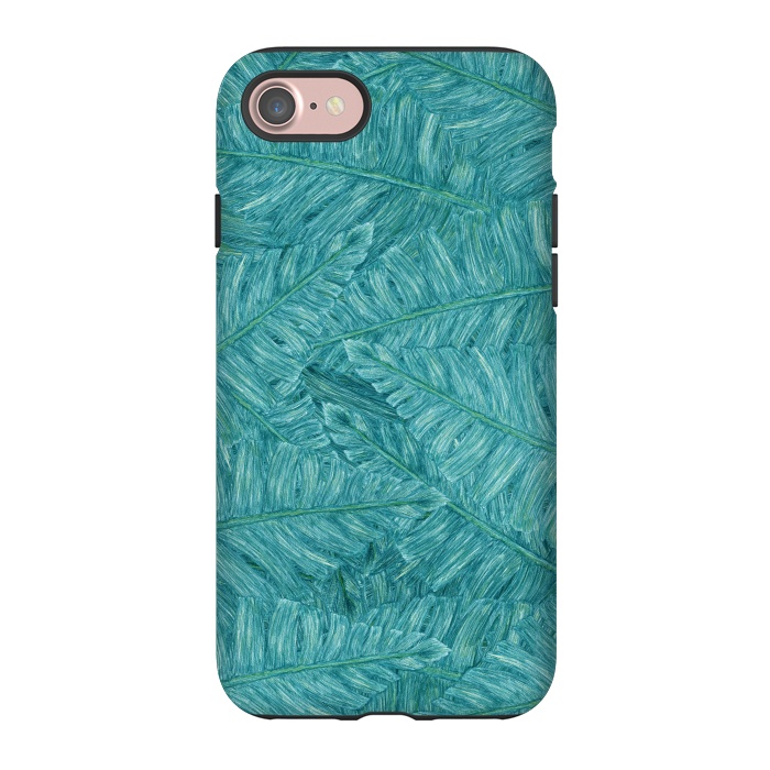iPhone 7 StrongFit Tropical Leaves by Ranggasme