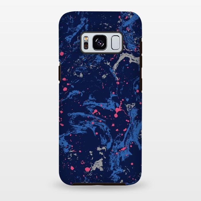 Galaxy S8 plus StrongFit Marble Blue by Susanna Nousiainen
