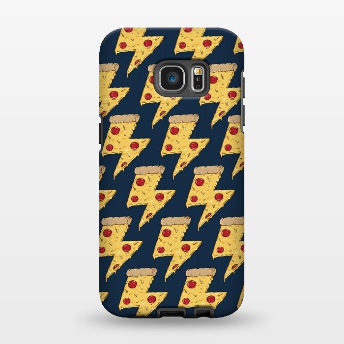 Galaxy S7 EDGE StrongFit Pizza Power Pattern by Coffee Man