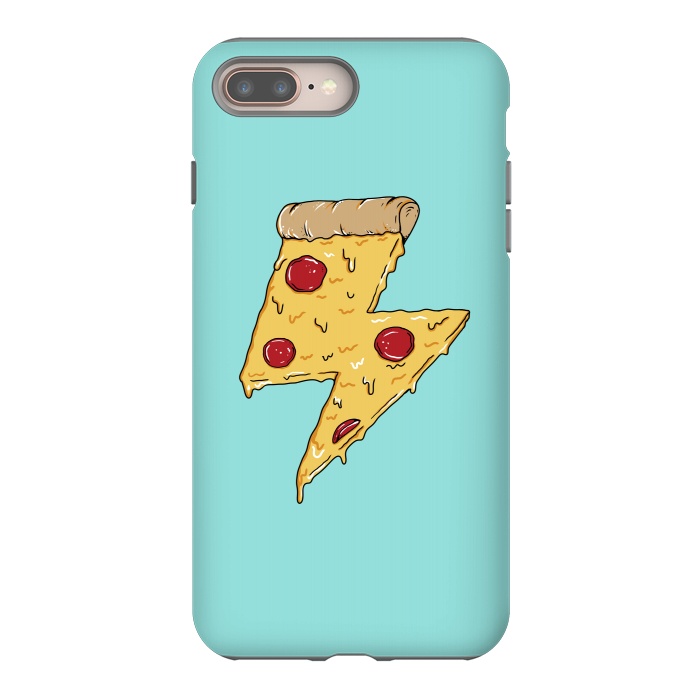 iPhone 7 plus StrongFit Pizza power green by Coffee Man