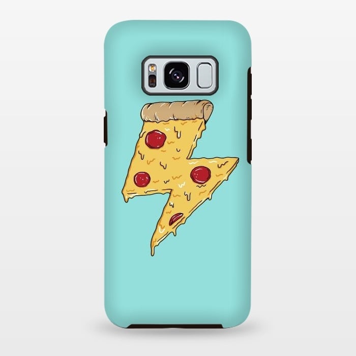 Galaxy S8 plus StrongFit Pizza power green by Coffee Man