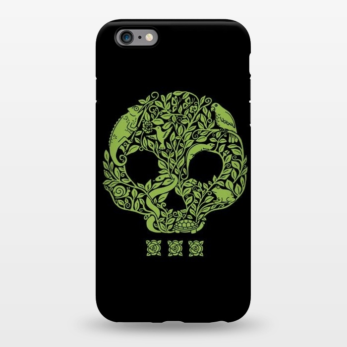 iPhone 6/6s plus StrongFit Green Skull by Coffee Man
