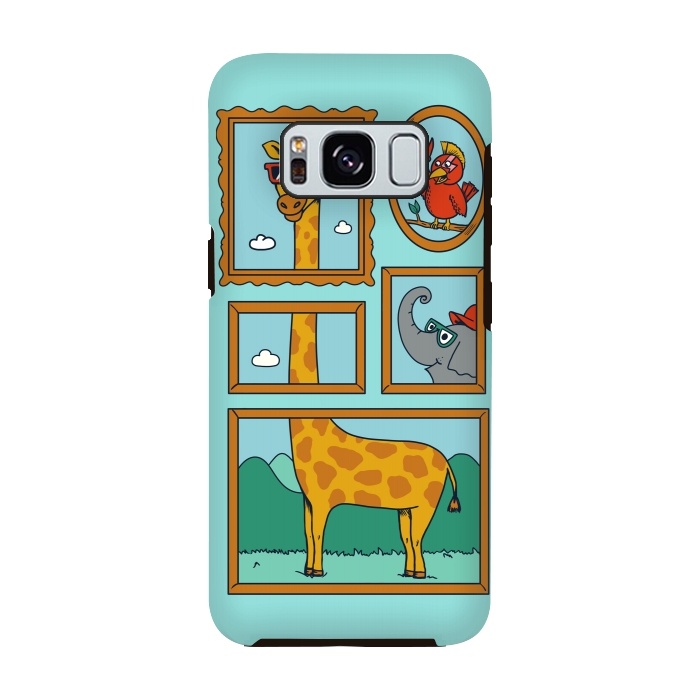 Galaxy S8 StrongFit Portrait of Animals by Coffee Man
