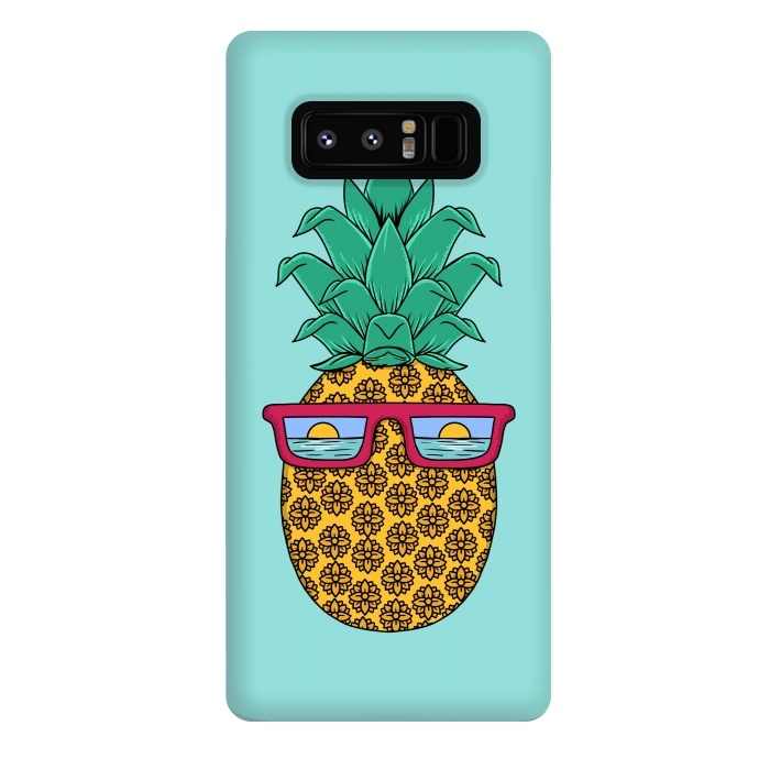 Galaxy Note 8 StrongFit Floral Pineapple by Coffee Man