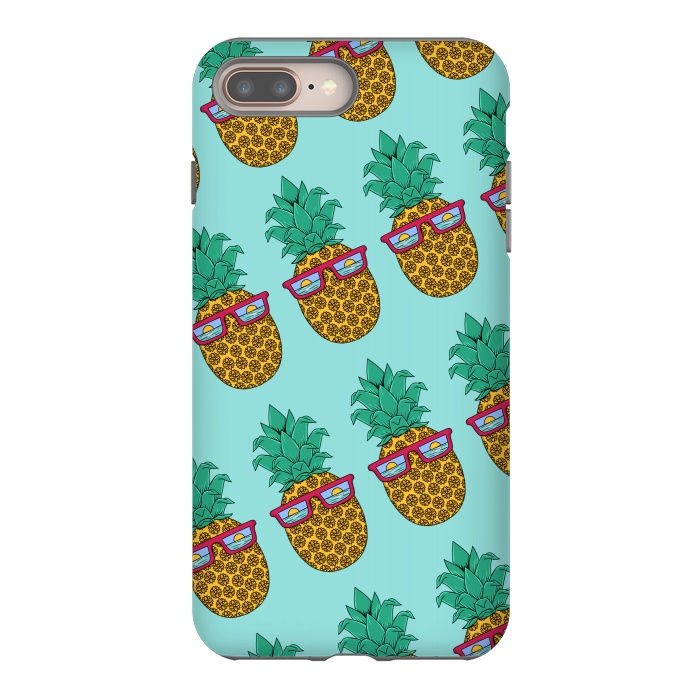 iPhone 7 plus StrongFit Floral Pineapple pattern by Coffee Man
